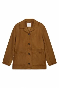 Springfield Chaqueta blazer antelina^Mujer Chaquetas