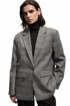 Koton Chaqueta blazer de corte oversize^Mujer Chaquetas