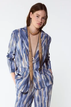 Slowlove Chaqueta blazer estampada^Mujer Chaquetas