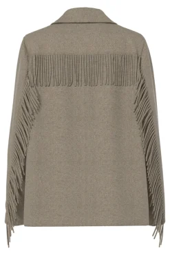 Pieces Chaqueta blazer flecos^Mujer Chaquetas