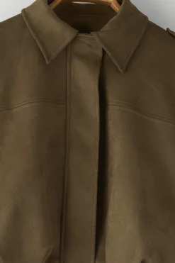 Trendyol Chaqueta bomber efecto ante^Mujer Chaquetas