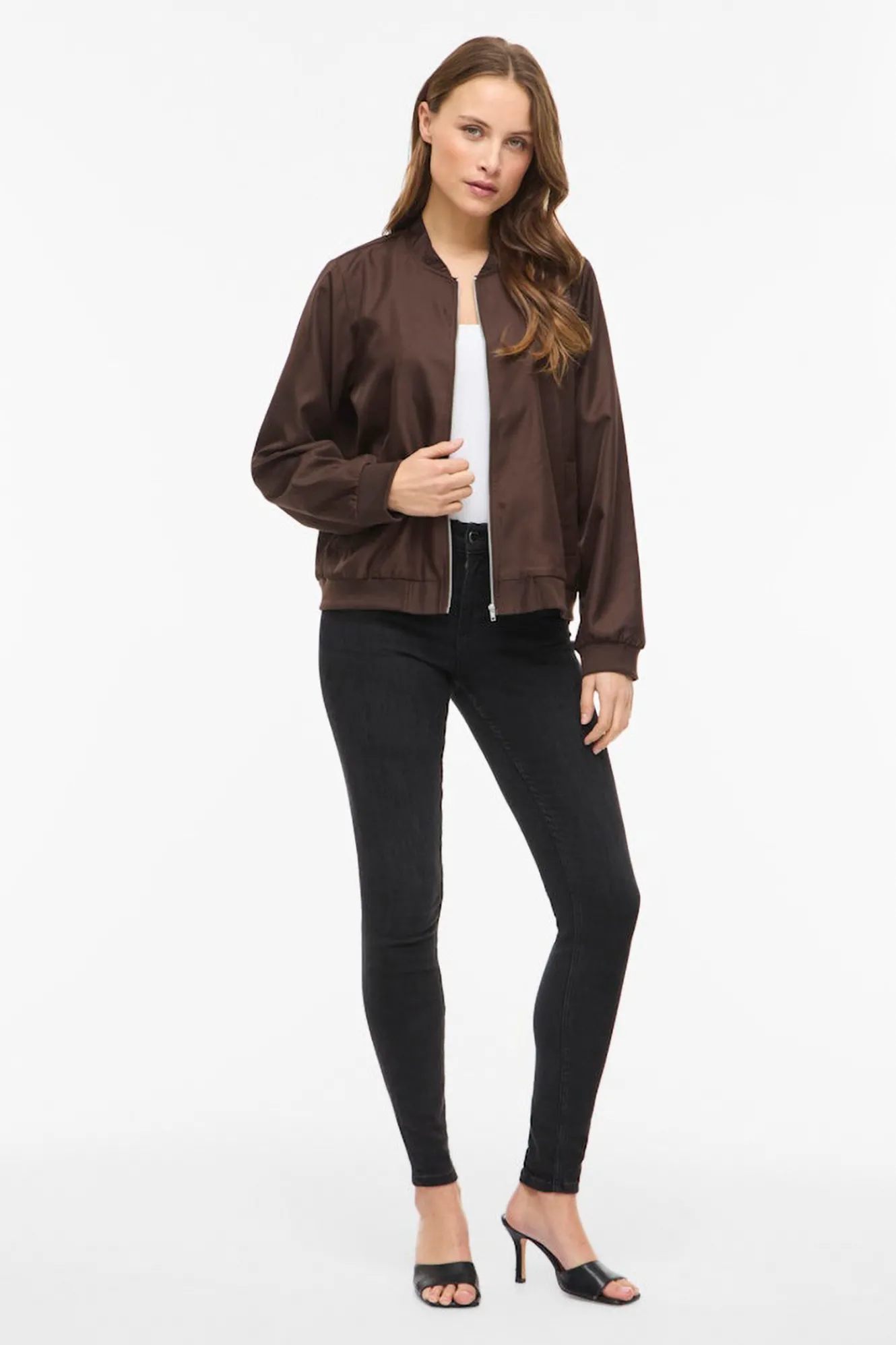 Vila Chaqueta bomber satinada^Mujer Chaquetas