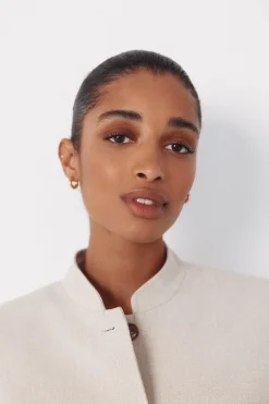 Cortefiel Chaqueta con cuello mao^Mujer Chaquetas