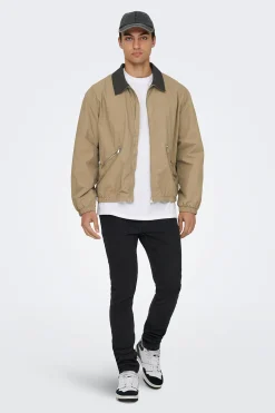 Only & Sons Chaqueta con pu&ntilde;os el&aacute;sticos^Hombre Cazadoras