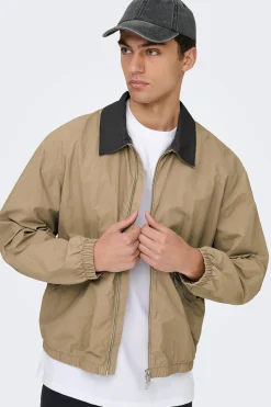 Only & Sons Chaqueta con pu&ntilde;os el&aacute;sticos^Hombre Cazadoras