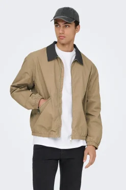 Only & Sons Chaqueta con pu&ntilde;os el&aacute;sticos^Hombre Cazadoras