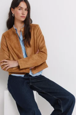 Springfield Chaqueta corta antelina^Mujer Chaquetas