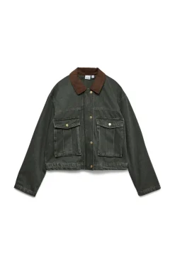 Vero Moda Chaqueta corta cuello contraste^Mujer Chaquetas