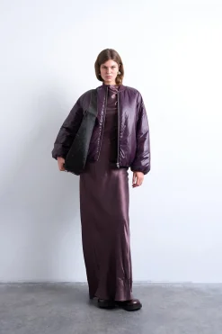 Topshop Chaqueta corta de nylon^Mujer Chaquetas