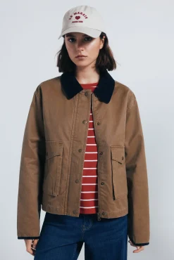 Springfield Chaqueta corta encerada^Mujer Chaquetas