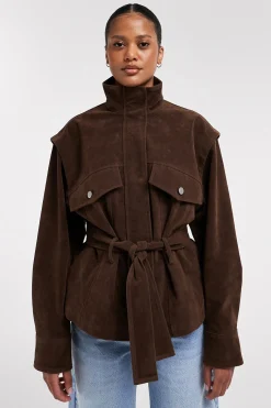 Topshop Chaqueta cuello alto^Mujer Chaquetas