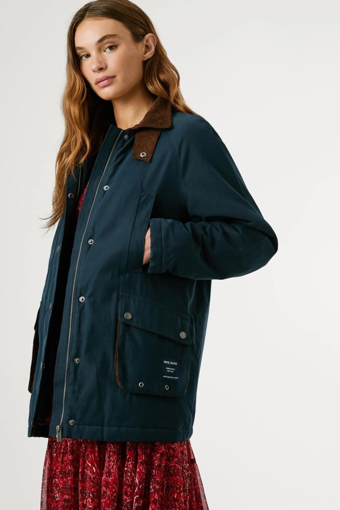 Pepe Jeans Chaqueta Cuello Camisero Impermeable^Mujer Chaquetas