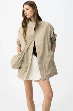 Tiffosi Chaqueta cuello subido oversize^Mujer Chaquetas