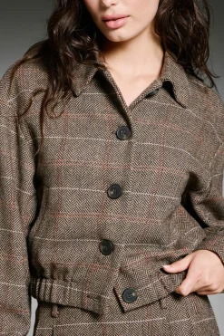 Only Chaqueta de cuadros^Mujer Chaquetas|Total Look