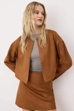 Trendyol Chaqueta de efecto ante^Mujer Chaquetas|Total Look