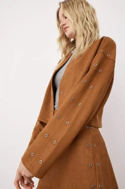 Trendyol Chaqueta de efecto ante^Mujer Chaquetas|Total Look