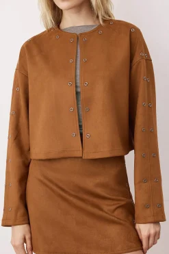 Trendyol Chaqueta de efecto ante^Mujer Chaquetas|Total Look