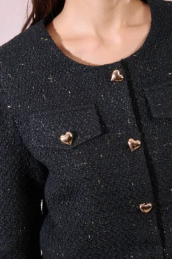 Molly Bracken Chaqueta de manga larga detalle corazones^Mujer Chaquetas