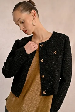 Molly Bracken Chaqueta de manga larga detalle corazones^Mujer Chaquetas