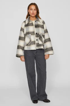 Vila Chaqueta de pa&ntilde;o abotonada^Mujer Chaquetas