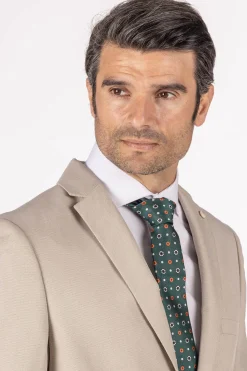 Celopman Chaqueta de Traje Beige^Hombre Americanas