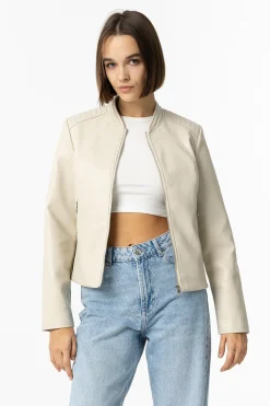 Tiffosi Chaqueta efecto piel^Mujer Chaquetas
