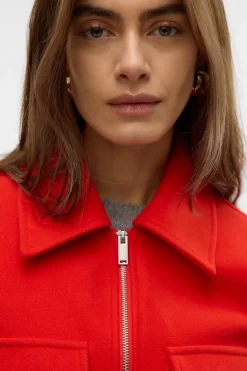 Vero Moda Chaqueta fieltro manga larga^Mujer Chaquetas