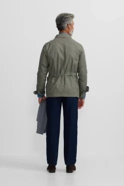 Silbon Chaqueta militar parches dye^Hombre Cazadoras