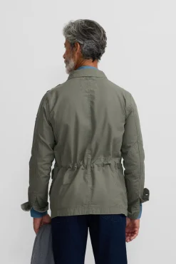 Silbon Chaqueta militar parches dye^Hombre Cazadoras
