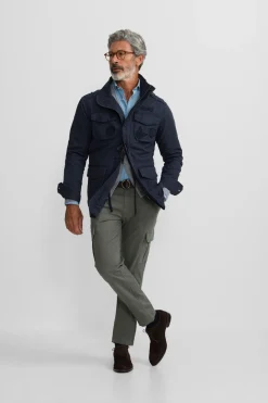 Silbon Chaqueta militar parches dye^Hombre Cazadoras