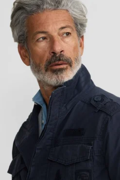 Silbon Chaqueta militar parches dye^Hombre Cazadoras