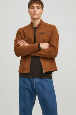 Jack & Jones Chaqueta motera simil ante^Hombre Cazadoras