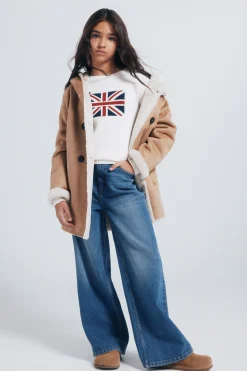 Springfield Kids Chaqueta pa&ntilde;o cruzada ni&ntilde;a^Niños Abrigos Y Chaquetas