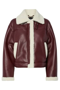 Pieces Chaqueta polipiel aviador borreguito^Mujer Chaquetas