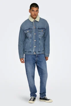 Only & Sons Chaqueta vaquera teddy^Hombre Cazadoras