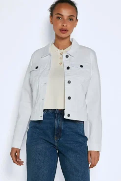 Noisy May Chaqueta white denim^Mujer Chaquetas