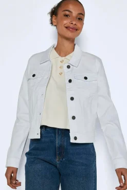 Noisy May Chaqueta white denim^Mujer Chaquetas