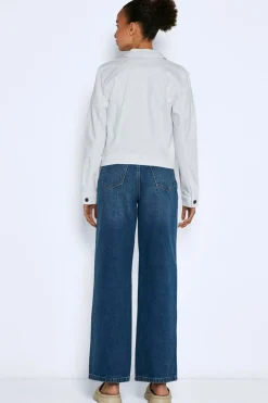 Noisy May Chaqueta white denim^Mujer Chaquetas