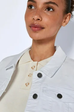 Noisy May Chaqueta white denim^Mujer Chaquetas
