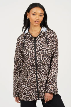 Brave Soul Chubasquero animal print^Mujer Chaquetas