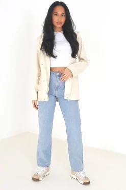 Brave Soul Chubasquero engomado^Mujer Chaquetas