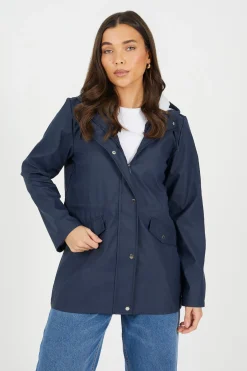 Brave Soul Chubasquero engomado^Mujer Chaquetas