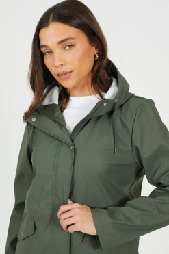 Brave Soul Chubasquero engomado^Mujer Chaquetas