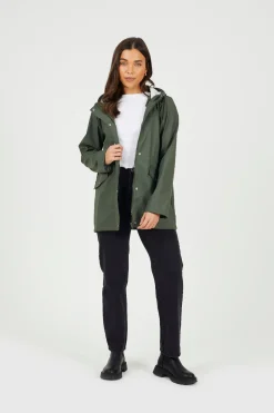 Brave Soul Chubasquero engomado^Mujer Chaquetas