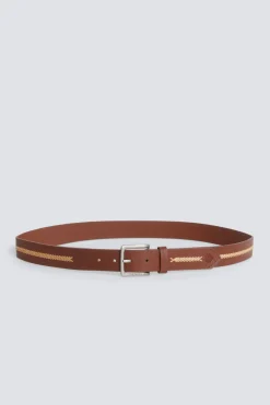 Springfield Cinturón efecto piel motivos étnicos^Hombre Cinturones