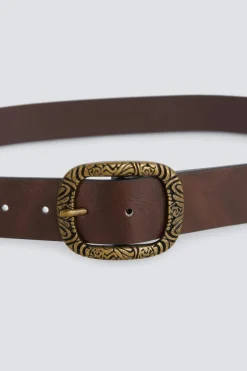 Springfield Cintur&oacute;n hebilla ovalada^Mujer Cinturones