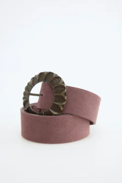 Slowlove Cinturón piel hebilla redonda^Mujer Cinturones