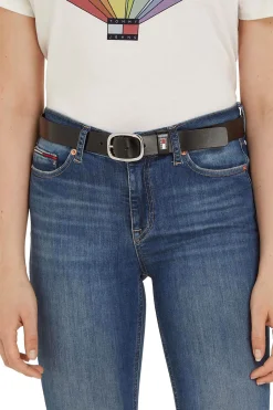 Tommy Jeans Cintur&oacute;n con hebilla met&aacute;lica^Mujer Cinturones