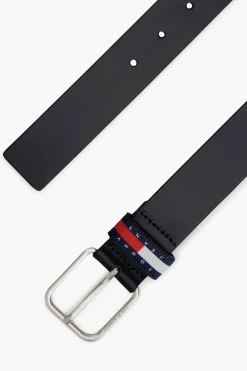 Tommy Jeans Cintur&oacute;n marino con hebilla met&aacute;lica^Hombre Cinturones