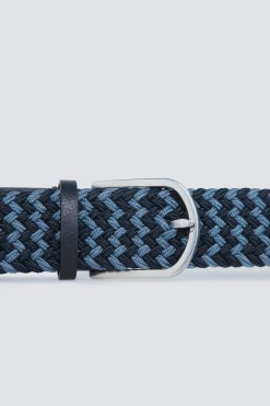 Springfield Cintur&oacute;n trenzado con zigzag a contraste^Hombre Cinturones